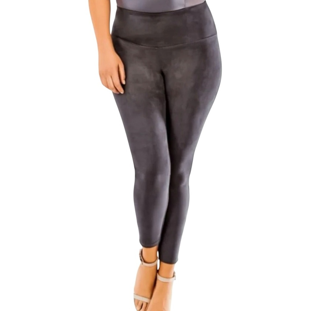 Ruby‎ Ribbon Suedette Navy Blue High Waisted Leggings, Medium SOFT Discontinued